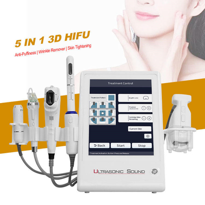 Kırışıklık için 5'i 1 arada HIFU Mikro İğne RF Makinesi Yüz Kaldırma Vücut Zayıflama Kaldır