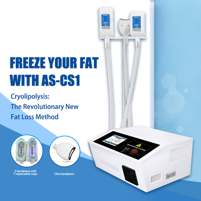 Çift Çene Yağ Kaldırma için Taşınabilir Cryolipolysis Lipo Makinesi Cryo Yağ Dondurucu