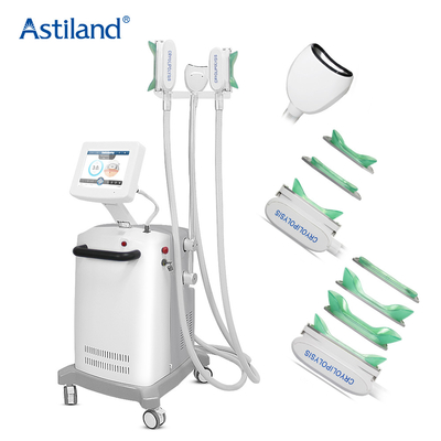 Ağrısız 3 Kollar Cryolipolysis Yağ Dondurma Makinesi Gövdesi Çift Çene Kaldırma